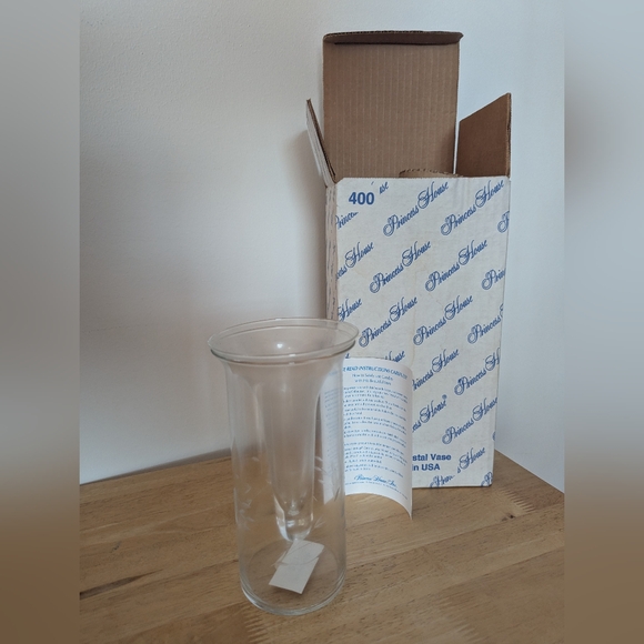 Princess House Crystal Glass Vase With Candle Holder # 400 - Picture 5 of 16